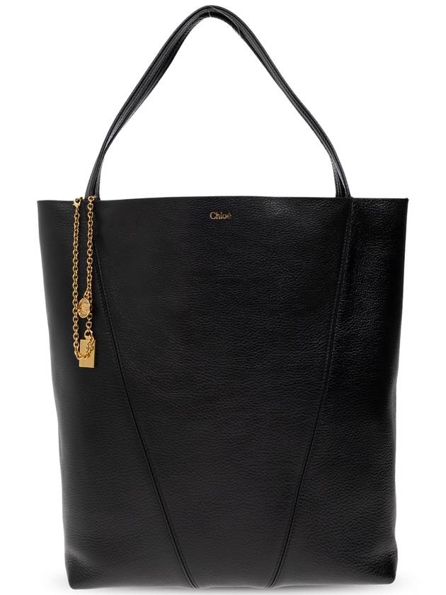 Chloé Bag Spin Large Shopper Type, Women's, Black - CHLOE - BALAAN 1