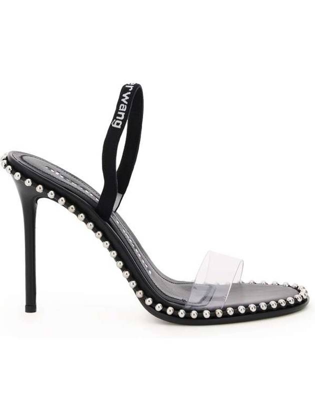 beaded PVC Nova sandal heel black - ALEXANDER WANG - BALAAN 1