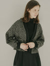 Leopard Jacquard Knit Cardigan DARK GRAY - AVANT-G - BALAAN 5