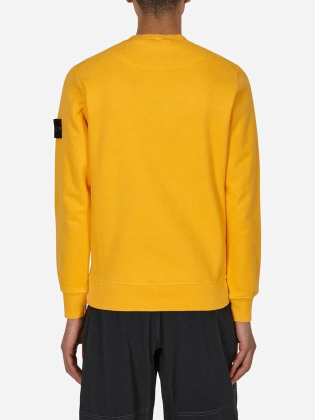 Wappen Patch Crew Neck Sweatshirt Yellow - STONE ISLAND - BALAAN 3