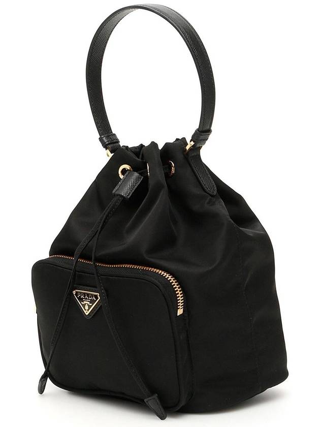 Duet Re-Nylon Bucket Bag Black - PRADA - BALAAN 6