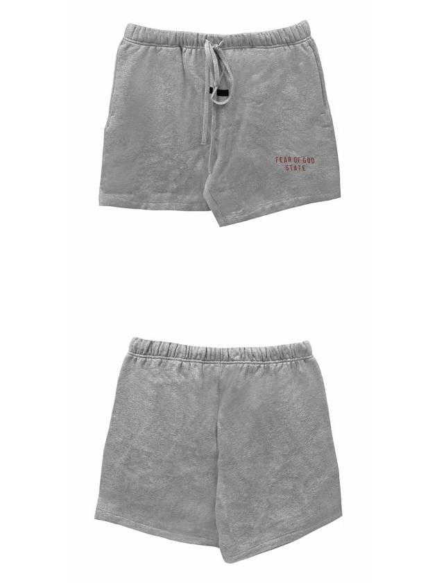 Fleece Soccer Shorts Dark Heather - FEAR OF GOD - BALAAN 5