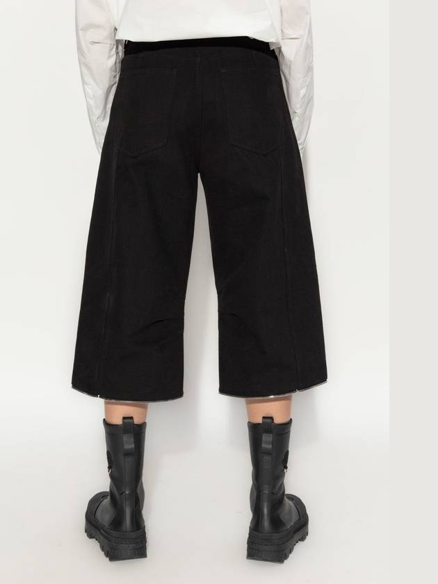 Willow Smith 2 in 1 Cotton Wide Pants Black - MONCLER - BALAAN 8