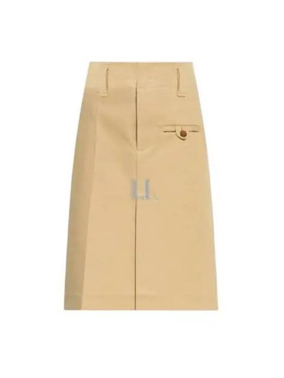 Pocket H-Line Skirt Beige - BOTTEGA VENETA - BALAAN 2