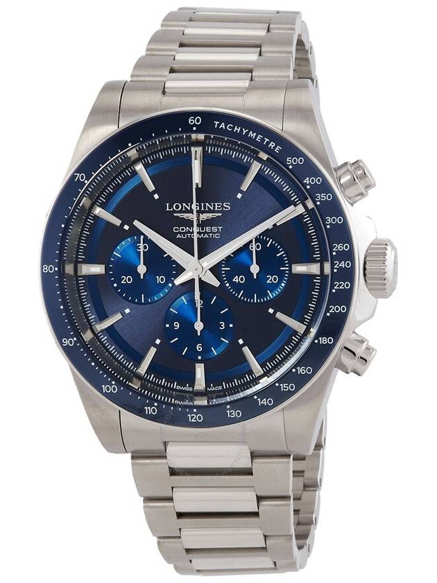 Longines Conquest Chronograph Automatic Blue Dial Men's Watch L3.835.4.92.6 - LONGINES - BALAAN 1