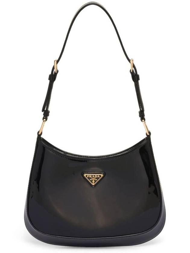 Cleo Patent Leather Shoulder Bag Black - PRADA - BALAAN 2