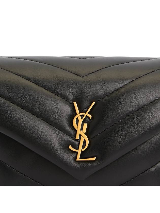 Loulou Toy Matelasse Shoulder Bag Black - SAINT LAURENT - BALAAN 9