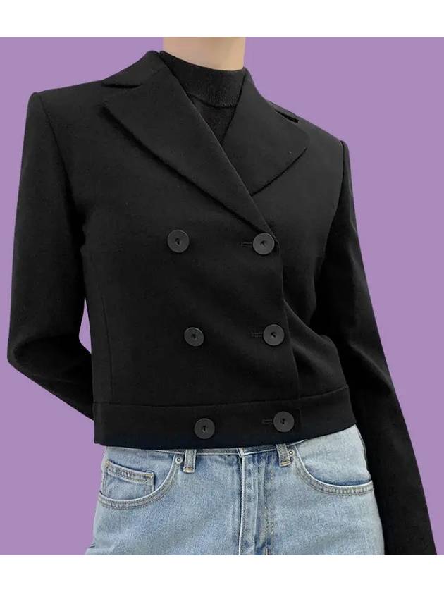 Women's Acciaio Caddy Crop Jacket Black - MAX MARA - BALAAN 10