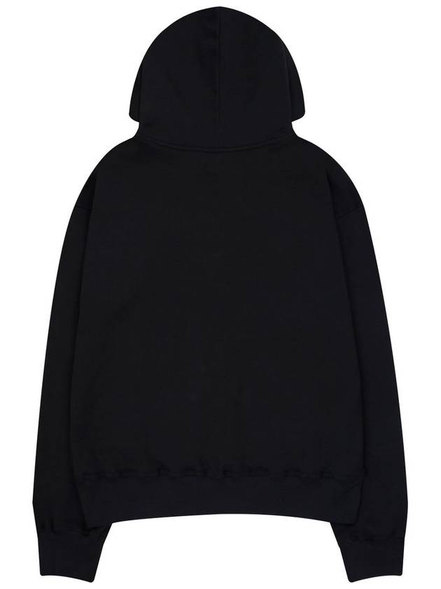 Relaxed Fit Special Wool Hoodie Black - CETO - BALAAN 3