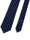 GG Logo Silk Tie Navy - GUCCI - BALAAN 6