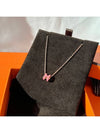 Mini Pop H Pendant Necklace Rose Gold - HERMES - BALAAN 6