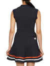 Women's Sleeveless Short Dress Navy - HORN GARMENT - BALAAN 6