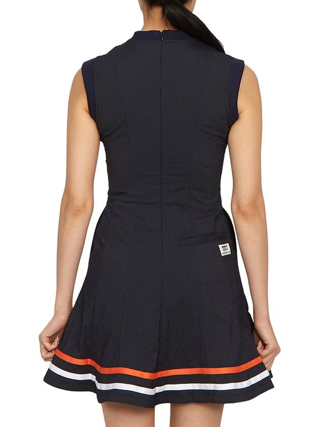 Women's Sleeveless Short Dress Navy - HORN GARMENT - BALAAN 6