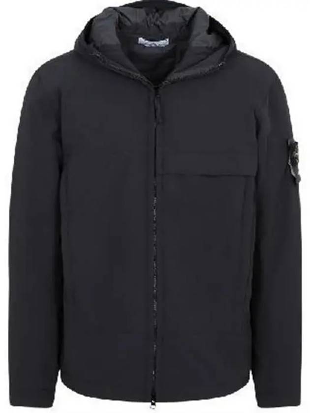 Men's Soft Shell Pure Insulation Technology Primaloft Hooded Jacket Black - STONE ISLAND - BALAAN 2