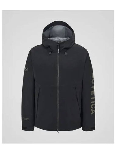 Hatos Black Men s Wind Jacket - DUVETICA - BALAAN 1