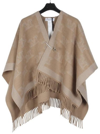 FRINE virgin wool poncho 007 CAMMELLO MXA005cm - MAX MARA - BALAAN 1