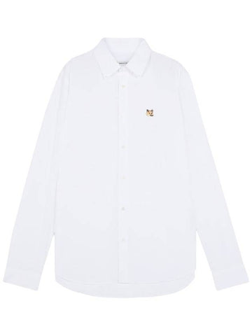 Maison Kitsuné Mini Fox Head Classic Oxford Shirt Clothing - MAISON KITSUNE - BALAAN 1