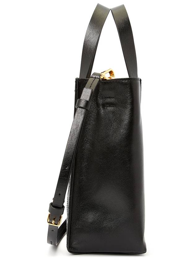 Museo Leather Tote Bag Black - MARNI - BALAAN 4