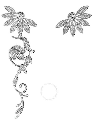 Burberry Crystal Half-daisy Drop Earring And Stud Set In Crystal - BURBERRY - BALAAN 1