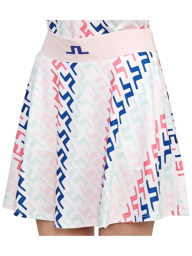 Joline Print A Line Skirt Pink Painted Bridge - J.LINDEBERG - BALAAN 9