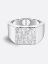 Oblique Signet Ring Silver - DIOR - BALAAN 2