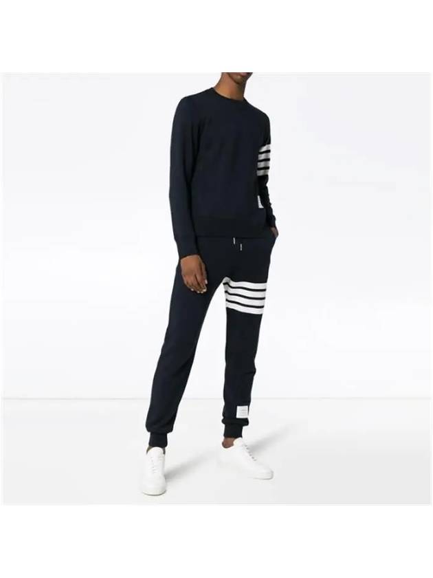 Men's Classic Loopback Engineered 4 Bar Classic Sweatpants Navy - THOM BROWNE - BALAAN 3