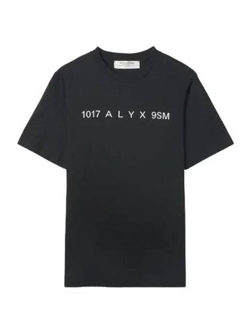 Front logo short sleeve t shirt black - 1017 ALYX 9SM - BALAAN 1