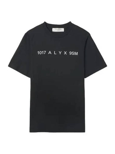 Front logo short sleeve t shirt black - 1017 ALYX 9SM - BALAAN 1