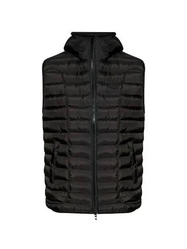 W Temple Light Nylon Hooded Padding Vest Black - DIESEL - BALAAN 2