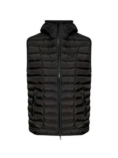 W Temple Light Nylon Hooded Padding Vest Black - DIESEL - BALAAN 2