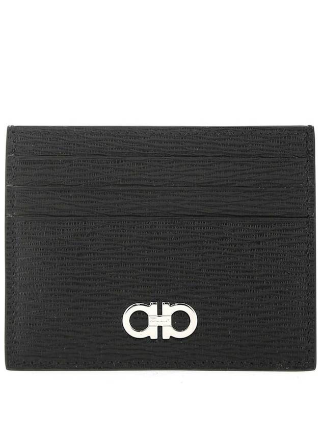 Revival Gancini Card Wallet Black - SALVATORE FERRAGAMO - BALAAN 2