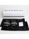 Logo Rubber Flat Slide Slippers Black - GIVENCHY - BALAAN 8