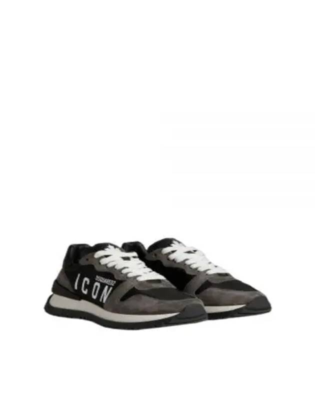 Icon Running Low Top Sneakers Grey - DSQUARED2 - BALAAN 2