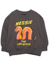 Nessie 2312012599 BLACK Kids Long Sleeve Sweatshirt Relaxed Fit - MINI RODINI - BALAAN 1