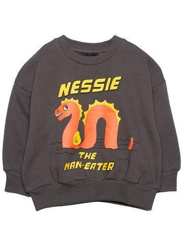 Nessie 2312012599 BLACK Kids Long Sleeve Sweatshirt Relaxed Fit - MINI RODINI - BALAAN 1