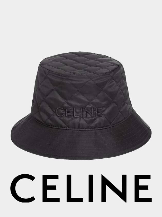 lightweight nylon bucket hat black - CELINE - BALAAN 2