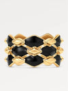 LV Malletage Ring Gold Black - LOUIS VUITTON - BALAAN 3