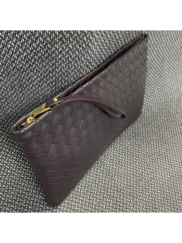 Intrecciato Large Clutch Bag Potion - BOTTEGA VENETA - BALAAN 5