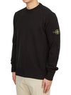 Logo Patch Knit Top Black - STONE ISLAND - BALAAN 3