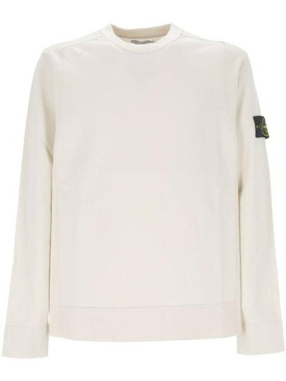 Compass Badge Crewneck Virgin Wool Knit Top Plaster - STONE ISLAND - BALAAN 2