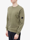 Men's Lens Wappen Diagonal Sweatshirt Green - CP COMPANY - BALAAN 3