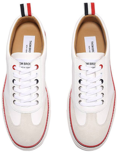 RWB Cupsole Rubber Calfskin Trainer Sneakers White - THOM BROWNE - BALAAN 2