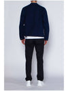 Drawstring Classic Over Long Sleeve Shirt Navy - AMI - BALAAN 6