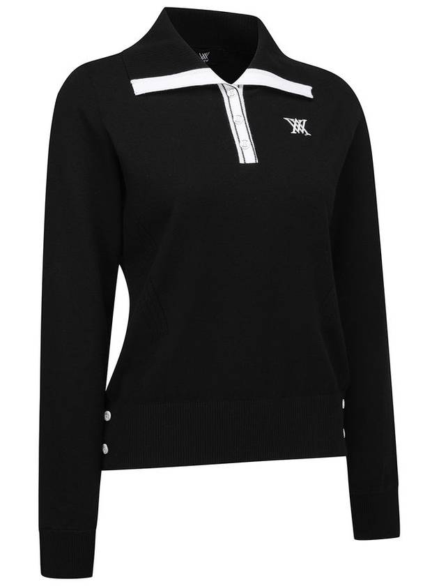 Official WOMEN SP COLLAR POINT SWEATER BK - ANEWGOLF - BALAAN 4