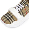 Vintage Check Suede Leather Sneakers Archive Beige - BURBERRY - BALAAN 8