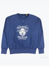 Graphic Print Sweatshirt Blue Heaven - POLO RALPH LAUREN - BALAAN 2