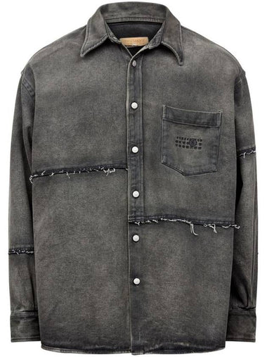 Mm6 Maison Margiela Cotton Shirt With Raw Cut Details - MAISON MARGIELA - BALAAN 1