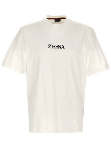 Zegna Logo T-Shirt - ERMENEGILDO ZEGNA - BALAAN 1