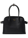 Medium Leather Tote Bag Black - PRADA - BALAAN 1