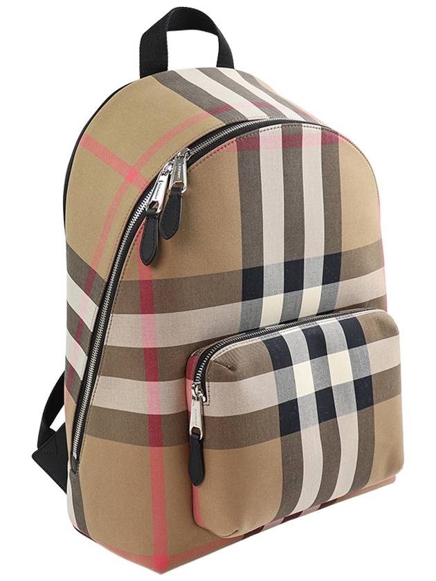 Jeff Check Backpack Brown - BURBERRY - BALAAN 4